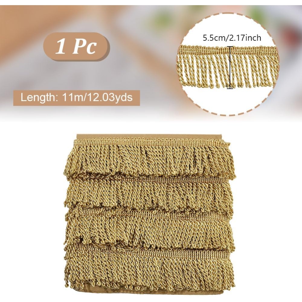 Tassel Fringe Trim - ริบบิ้นแต่งขอบแบบโซ่ ขนาด 12 หลา x 2.2