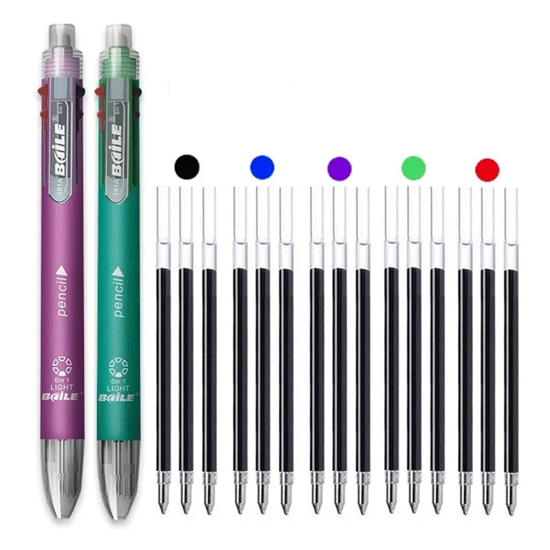 Staedtler Pencil Lumocolor - 4/12 ชิ้น 6 อิน 1 ปากกาหลายสี
