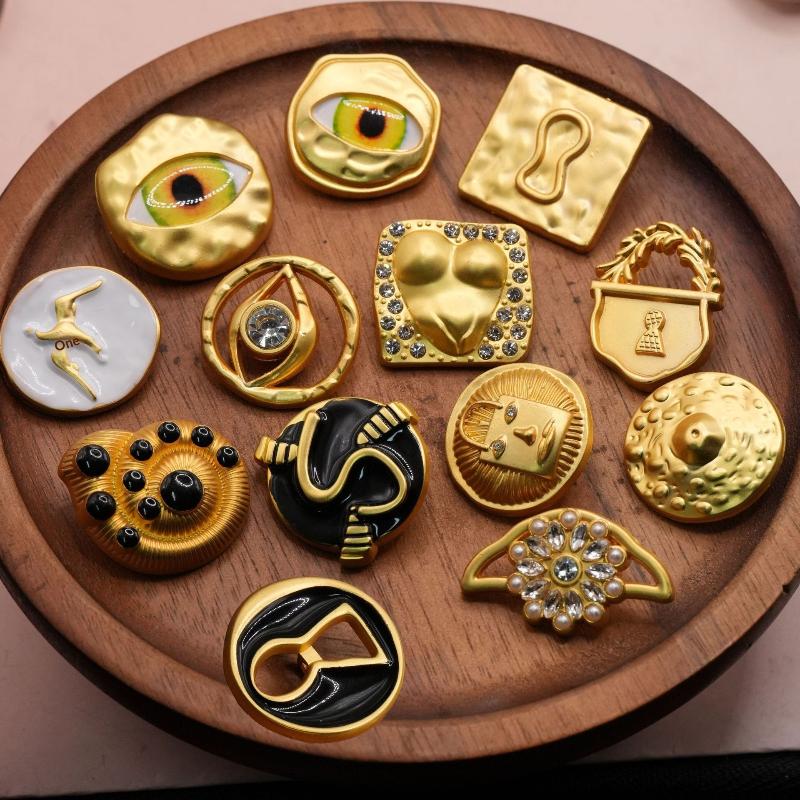 กระดุมโลหะวินเทจ รูปหัวใจ ลายต - Embellish Craft บทวิจารณ์และราคา