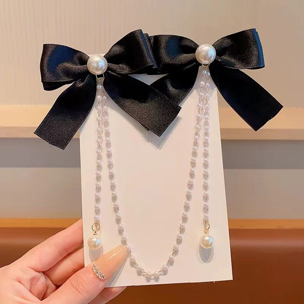 กิ๊บติดผมเด็กโบว์เด็กเจ้าหญิงข - Pearl Trim Chain บทวิจารณ์และราคา