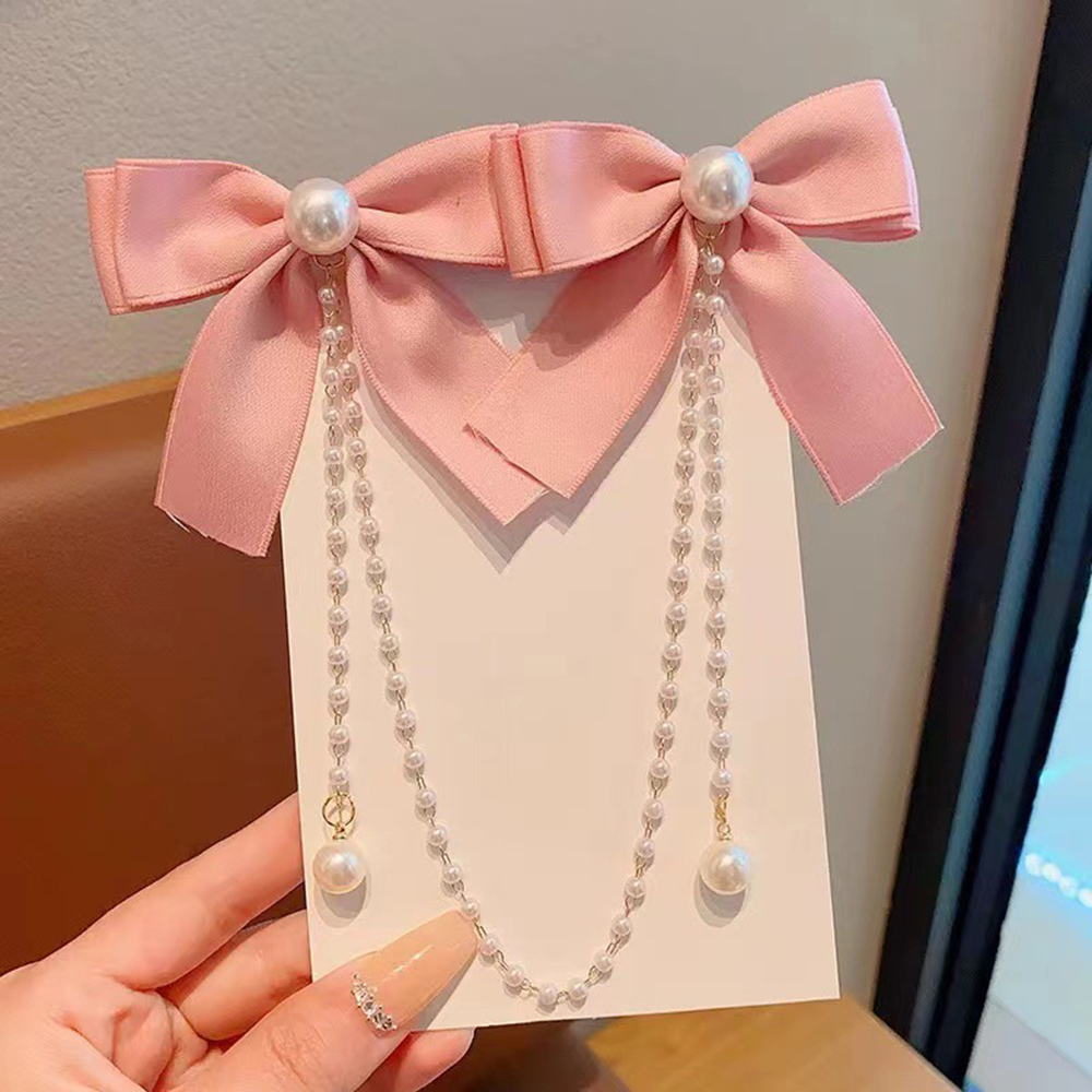กิ๊บติดผมเด็กโบว์เด็กเจ้าหญิงข - Pearl Trim Chain บทวิจารณ์และราคา