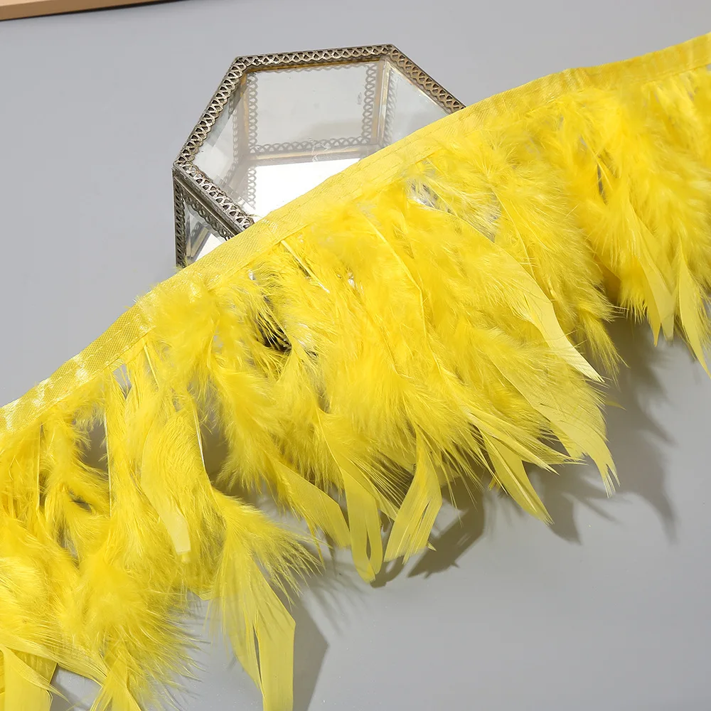 ขนไก่งวงยาว 10 เมตร ขนาด 15-20 - Feather Trim Marabou บทวิจารณ์และราคา