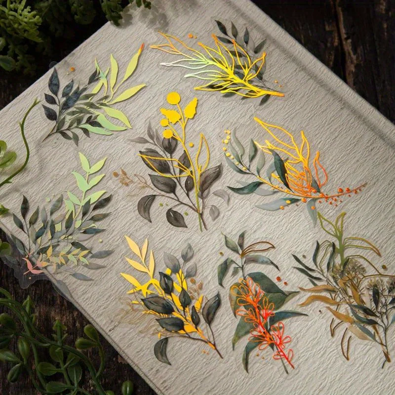 สติกเกอร์ลายพฤกษศาสตร์วินเทจ ล - Embellishments For Scrapbooking บทวิจารณ์และราคา