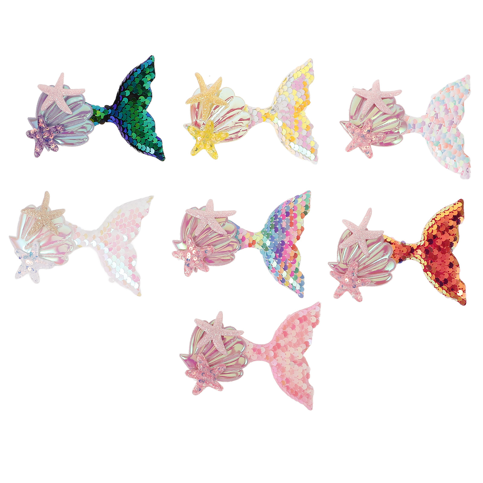 7 ชิ้น แผ่นปะผ้าลายเงือก สำหรั - Embellishment Crafts บทวิจารณ์และราคา
