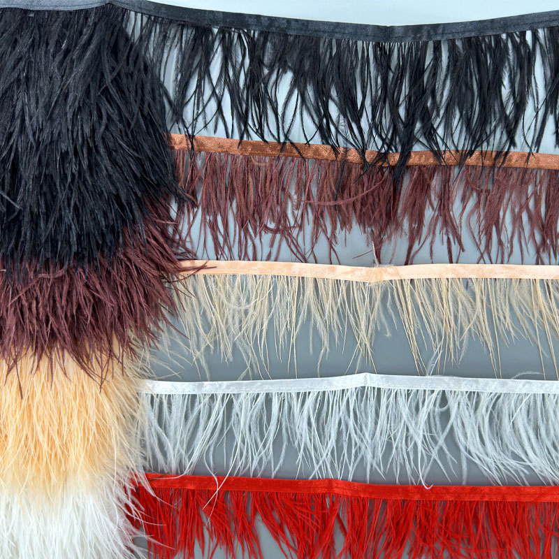 ริบบิ้นขนนกกระจอกเทศหลากสี 1-1 - Fringe Ribbon Sewing บทวิจารณ์และราคา