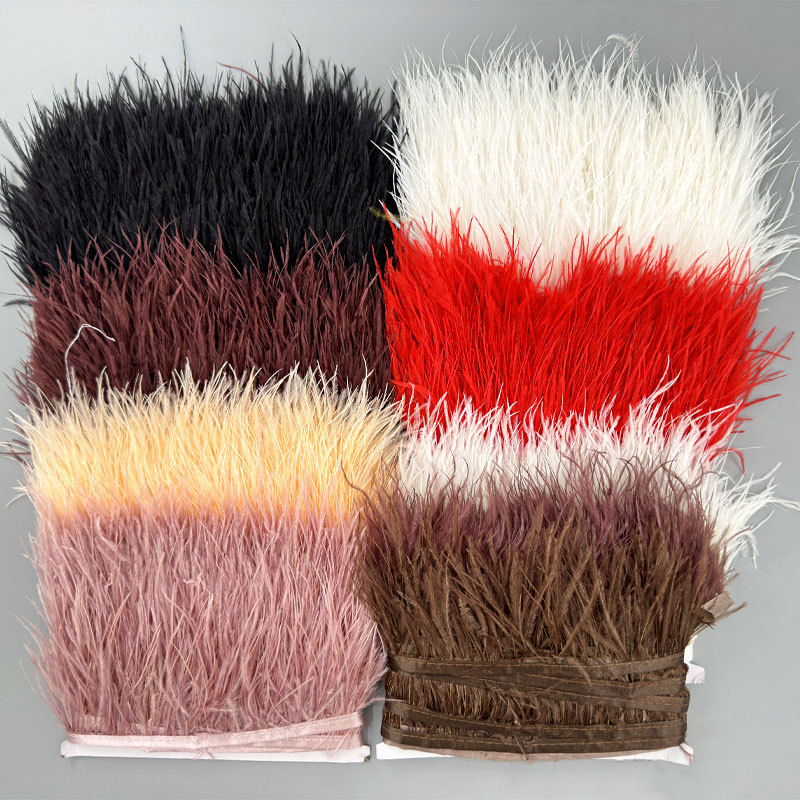 ริบบิ้นขนนกกระจอกเทศหลากสี 1-1 - Fringe Ribbon Sewing บทวิจารณ์และราคา