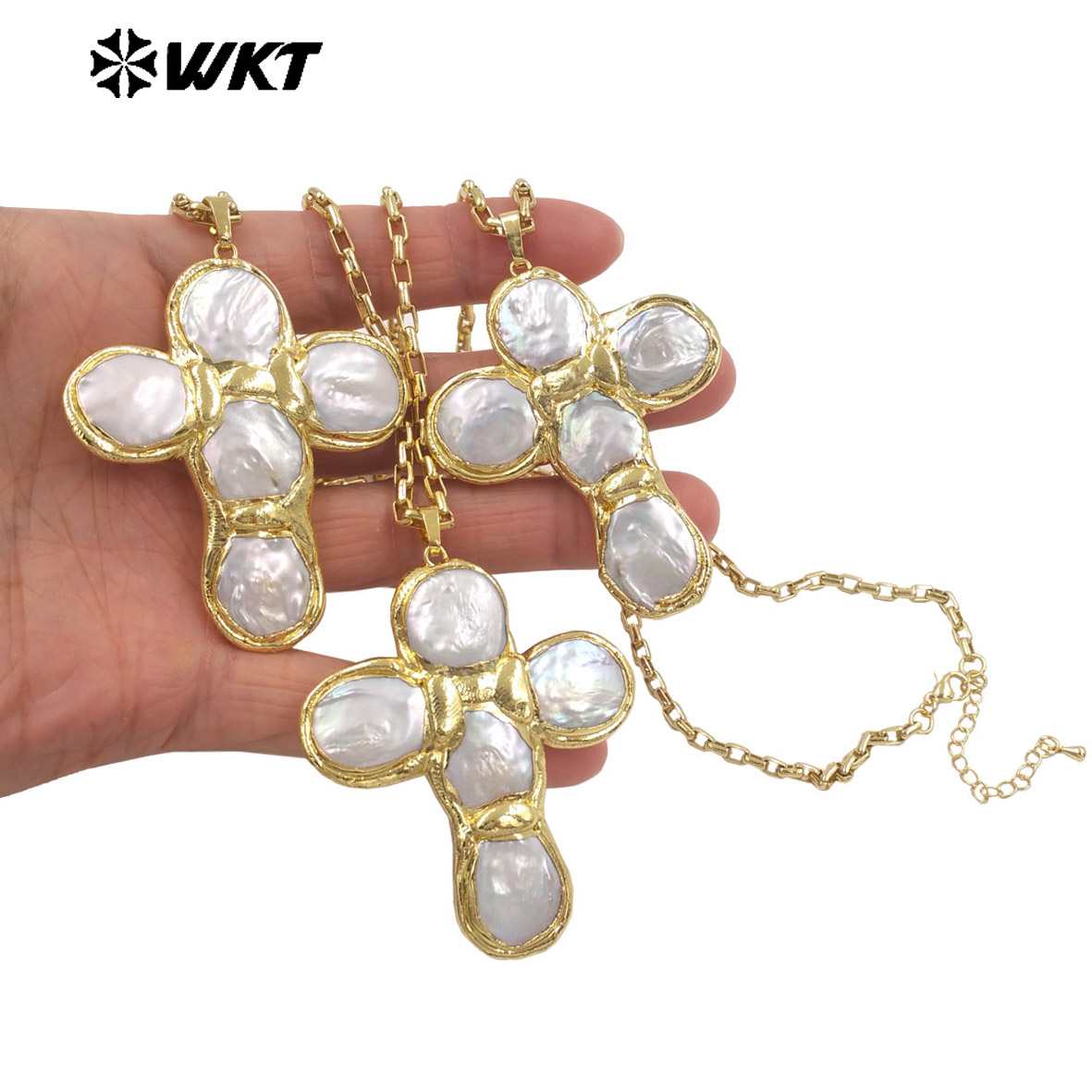 WT-JN349 สร้อยคอไข่มุกน้ำจืดธร - Pearl Trim Chain บทวิจารณ์และราคา