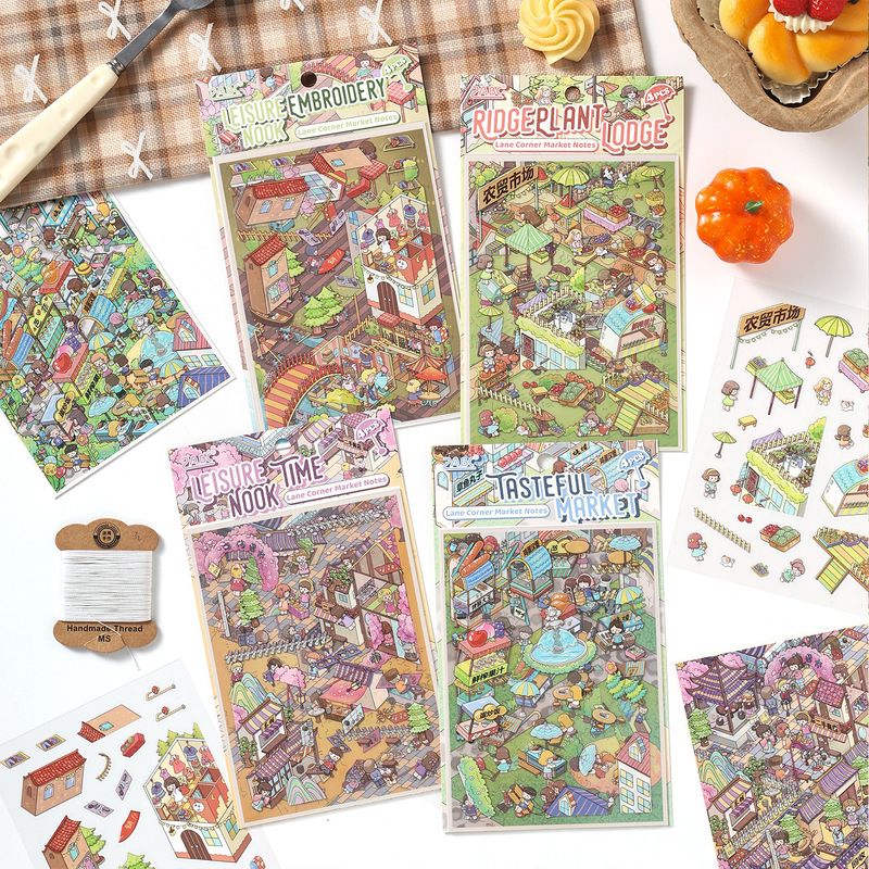 สติกเกอร์ 3 มิติ ลายการ์ตูน 4  - Embellishments For Scrapbooking บทวิจารณ์และราคา