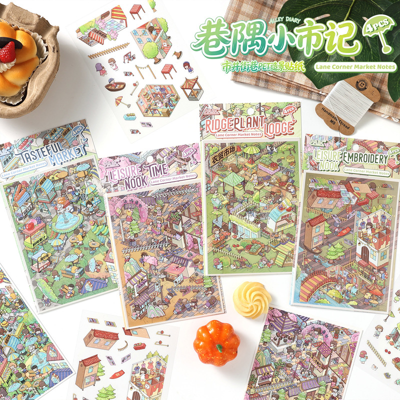 สติกเกอร์ 3 มิติ ลายการ์ตูน 4  - Embellishments For Scrapbooking บทวิจารณ์และราคา