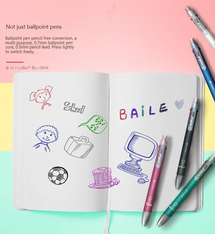 4/12 ชิ้น 6 อิน 1 ปากกาหลายสี  - Staedtler Pencil Lumocolor บทวิจารณ์และราคา