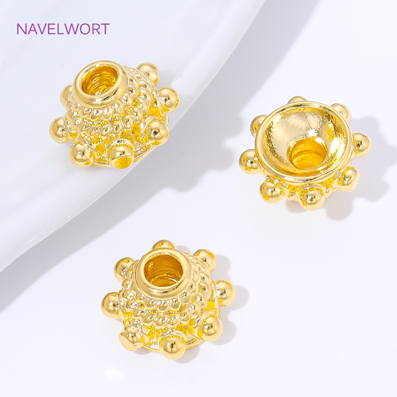 2/4/8 ชิ้น ฝาครอบลูกปัดชุบทอง  - Embellishment Crafts บทวิจารณ์และราคา