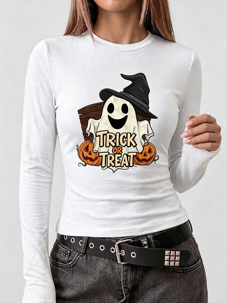 เสื้อยืดแขนยาวพิมพ์ลายใยแมงมุม - Embellish Knit บทวิจารณ์และราคา