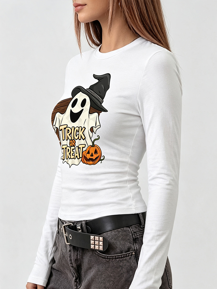 เสื้อยืดแขนยาวพิมพ์ลายใยแมงมุม - Embellish Knit บทวิจารณ์และราคา