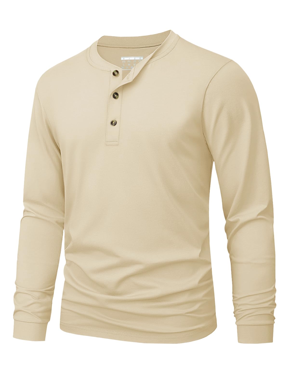 เสื้อยืดเฮนลีย์ผู้ชาย สีพื้นเร - Embellish Knit บทวิจารณ์และราคา