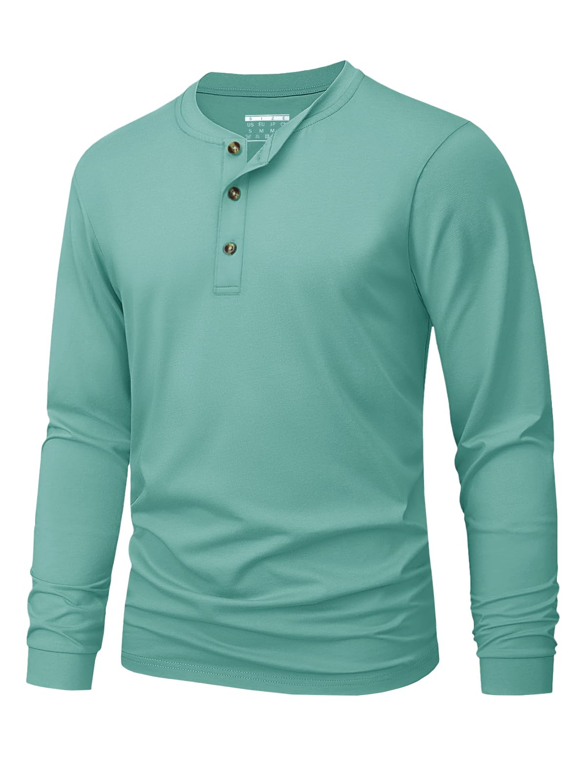เสื้อยืดเฮนลีย์ผู้ชาย สีพื้นเร - Embellish Knit บทวิจารณ์และราคา